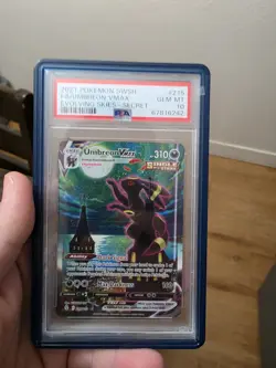 Pokemon Umbreon VMAX Alternate Art Secret Rare 215/203 PSA 10 Holo - Image 1