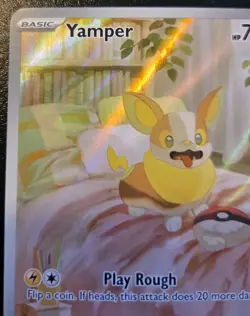 Yamper 099/094 Illustration Rare Mega Evolution: Phantasmal Flames Pokemon TCG - Image 2