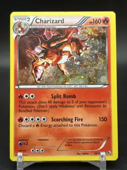 Pokemon TCG - Charizard Legendary Treasure 19/113 Cosmos Holo 2013 Promo LP-MP - Image 1