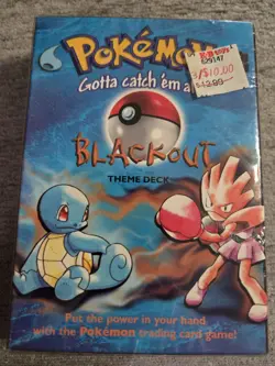 Vintage 90s Pokemon Blackout Theme Deck - Image 1
