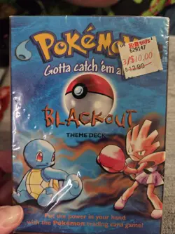 Vintage 90s Pokemon Blackout Theme Deck - Image 2