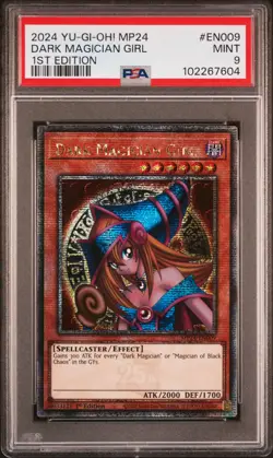 2024 YU-GI-OH! MP24-25TH ANV TIN: DUELING MIRRORS DARK MAGICIAN GIRL PSA 9 - Image 1