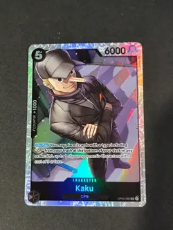 One Piece TCG English Kaku Cp9 OP03-080 Super Rare Foil - Image 1