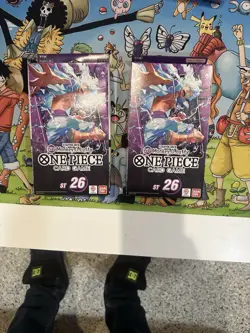 Lot Of 2 ONE PIECE ENGLISH TCG: ST26 PURPLE Monkey.D.Luffy Deck Factory Sealed - Image 1