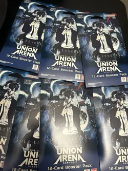 Union Arena Solo Leveling Sleeved Booster Blister Pack x7 Sealed English - Image 1