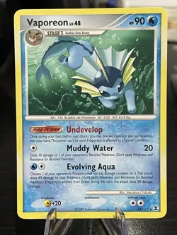 Vaporeon - 34/111 - Rising Rivals - Base - Pokemon TCG 2009 LP - Image 1