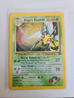 Kogas Beedrill 9/132 Gym Challenge Holo Rare Vintage WOTC Pokemon TCG - Image 1