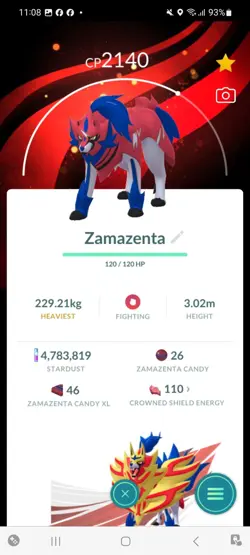 Pokemon Go Legendary Zamazenta ( Normal ) ( Background) - Image 1