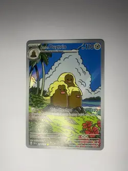 Pokemon Surging Sparks - Alolan Dugtrio - 208/191 - Illustration Art Rare - M/NM - Image 2