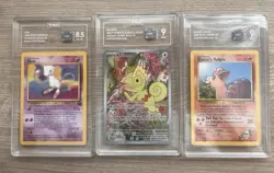 Graded Lot x3 TAG Slabs Pokemon: Kecleon, Mew Promo and Blaine’s Vulpix - Image 1