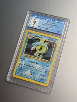 Pokemon TCG Gyarados Holo Rare Base Set 6/102 CGC Mint 9 - Image 1