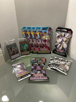 Yugioh sealed pack lot + singles - Image 1