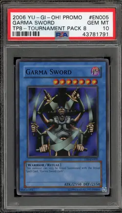 Yu-Gi-Oh! Garma Sword Tournament Pk. 8 Super Rare Promo TP8-EN005 PSA 10 - Image 1