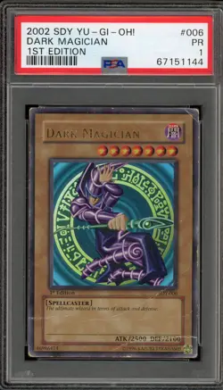 Yu-Gi-Oh! Dark Magician Starter Deck Yugi 1st Edition Ultra Rare SDY-006 PSA 1 - Image 1