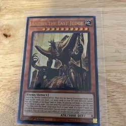 YUGIOH- Anubis the Last Judge - MZTM-EN003 - Collector's Rare - 1st Edition - Image 1