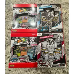 Pokemon TCG Scarlet & Violet Black Bolt White Flare Poster & Binder Collection - Image 1