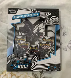 Pokemon TCG: Scarlet & Violet Black Bolt Binder Collection - New Factory Sealed - Image 1
