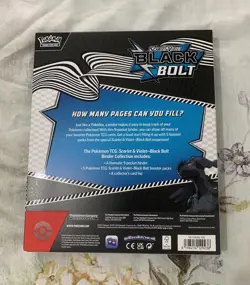 Pokemon TCG: Scarlet & Violet Black Bolt Binder Collection - New Factory Sealed - Image 2