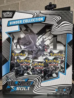 Pokemon TCG Scarlet Violet Black Bolt Binder Collection New and Sealed - Image 1