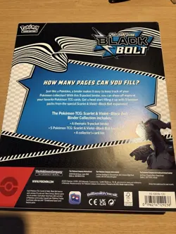 Pokemon TCG - Black Bolt Binder Collection - Brand New & Sealed Card Game - Image 2