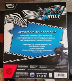 Pokemon TCG Scarlet & Violet Black Bolt Binder Collection BRAND NEW SEALED Unova - Image 2