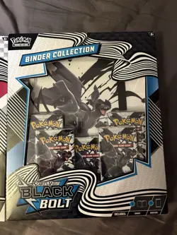 Pokemon TCG Black Bolt & White Flare Binder Collection Sealed Pair Set New - Image 5