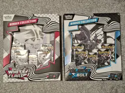 Pokemon Black Bolt Binder Collect & White Flare Binder Collection Bundle Sealed3 - Image 1