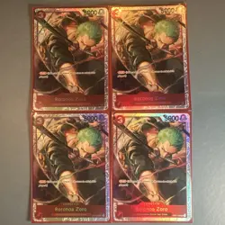 4x Roronoa Zoro OP01-025 - One Piece TCG - Ultra Deck: The Three Captain Foil NM - Image 1