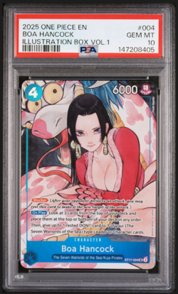 Boa Hancock ST17-004 Illustration Box Vol. 1 Promo One Piece 2025 English PSA 10 - Image 1