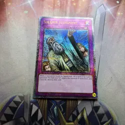 Solemn Judgment 1st Edition Quarter Century Secret Rare RA02-EN075 Yu-Gi-Oh! - Image 1