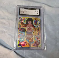CGC Monkey D. Luffy OP09-119 Secret Rare SEC Emperors New World CGC 10 English - Image 1