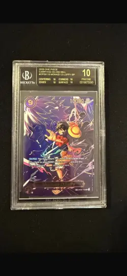 2025 One Piece OP13 EN SP Carrying/Will #119 Monkey D. Luffy BGS 10 BLACK LABEL - Image 1