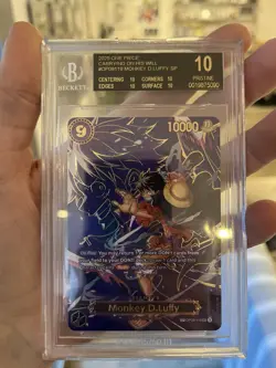 2025 One Piece OP13 EN SP Carrying/Will #119 Monkey D. Luffy BGS 10 BLACK LABEL - Image 3