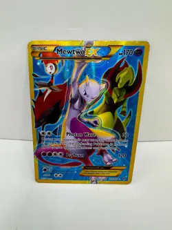 Mewtwo EX 163/162 XY BREAKthrough 2015 Secret Rare Holo Pokemon Card TCG - Image 1