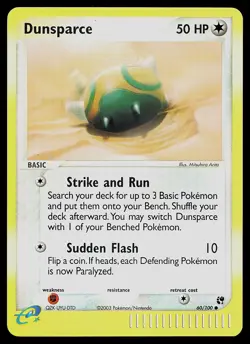 Pokemon Card - Dunsparce Sandstorm 60/100 Common Reverse Holo - Image 1