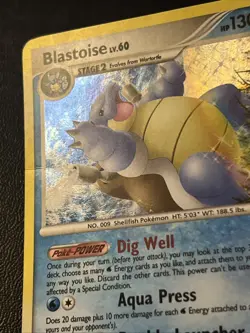 Blastoise 2/127 MP Holo Rare Cool Foil Bleed 2009 Platinum Base Pokemon Card! - Image 4