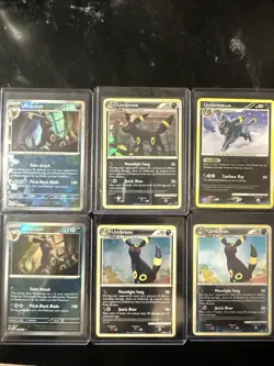 Umbreon 6 card Pokemon TCG Lot - Theme Deck, HGSS, Masterball etc. - Image 1