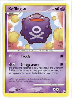 Koffing 74/106 Great Encounters Pokemon Card - Image 1