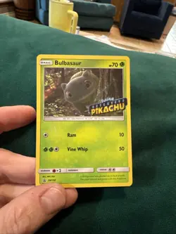 Bulbasaur SM198 Detecive Pikachu Holo Black Star Promo Pokemon Card NM - Image 1