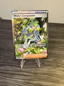 Pokemon TCG Wally's Compassion Secret Rare Trainer Mega Evolution Card 186/132 - Image 1