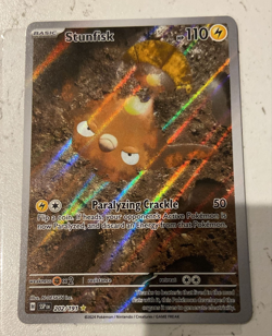 Pokemon Card TCG, Stunfisk , Surging Sparks Illustration Rare #202/191 - Image 1