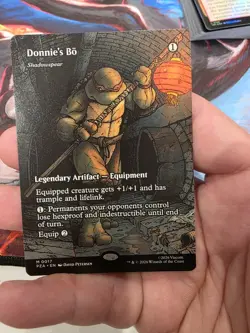 Teenage Mutant Ninja Turtles Donnie's Bo Artifact 0017 Shadowspear Magic Card - Image 1
