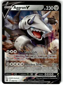 Aggron VMAX 097/172 SWSH09: Brilliant Stars - Pokemon Card - NM - Image 1