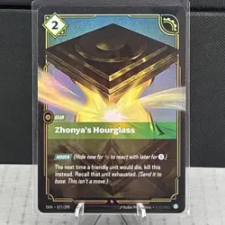 ZHONYA'S HOURGLASS OGN 077/298 NM Rare Riftbound Origins FOIL NEW Beautiful Card - Image 4