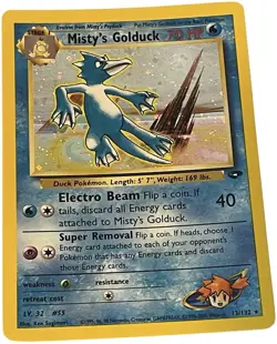 Misty’s Golduck 12/132 Holo Gym Challenge Pokemon Card WOTC - Image 1