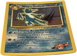 Misty’s Golduck 12/132 Holo Gym Challenge Pokemon Card WOTC - Image 2