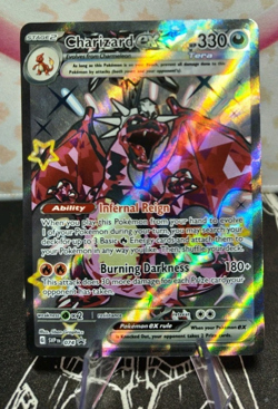 Pokemon TCG Charizard EX Scarlet & Violet Paldean Fates Promo Card #74 -MINT-NM - Image 1