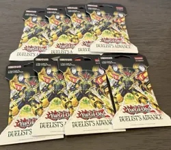 10 PACKS Yugioh Duelist’s Advance 8 Card Sleeved Booster Pack NEW SEALED - Image 1