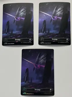 MTG Edge of Eternities Basic Land - Swamp COMMON FOIL #0264 X 3 - Image 1