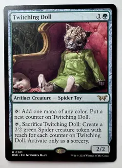 x1 Twitching Doll DSK Duskmourn MTG 201 RARE M/NM 1x - Image 1